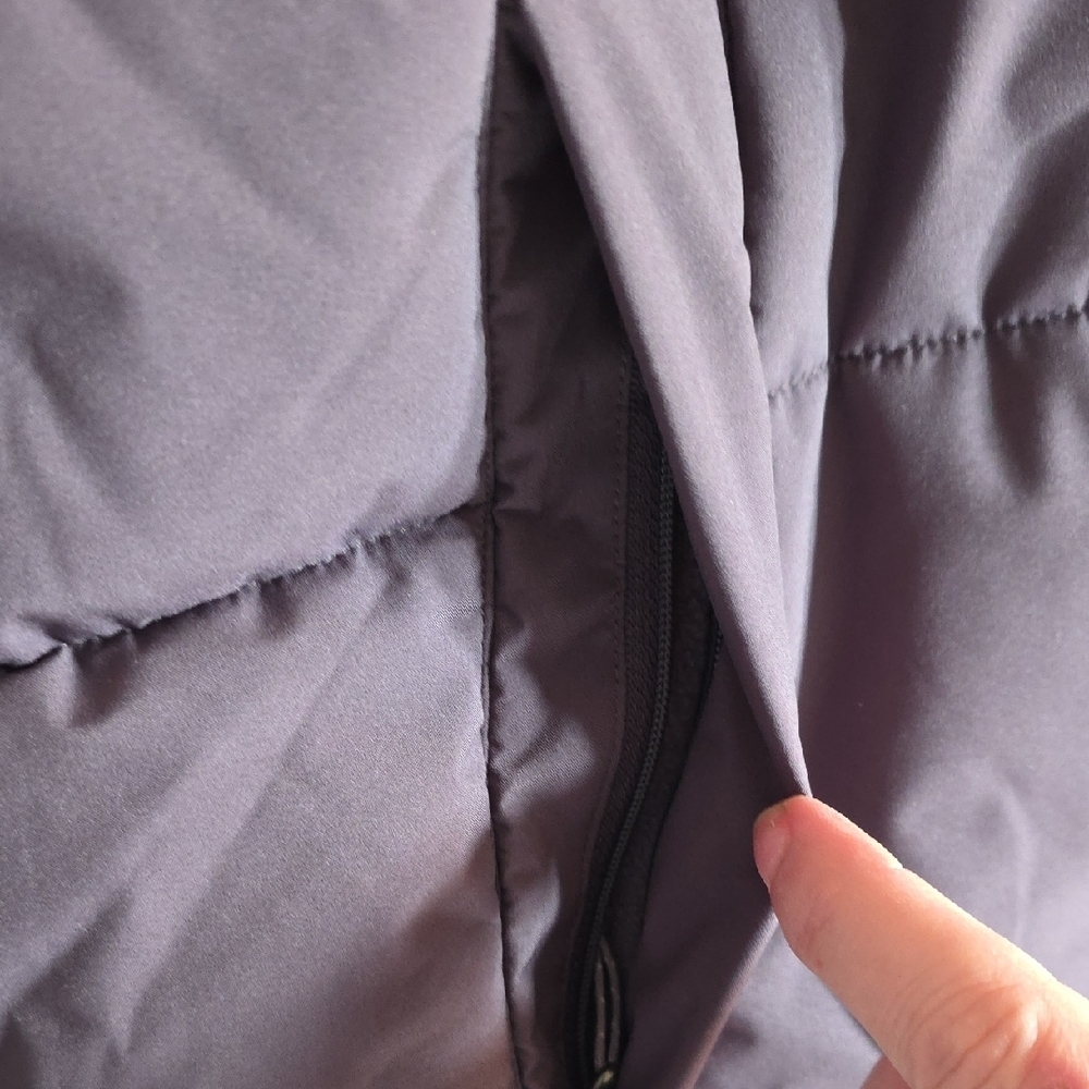 Eddie Bauer Plum Hooded, Long Puffer Vest, Size XL, NWT. - Picture 5 of 12